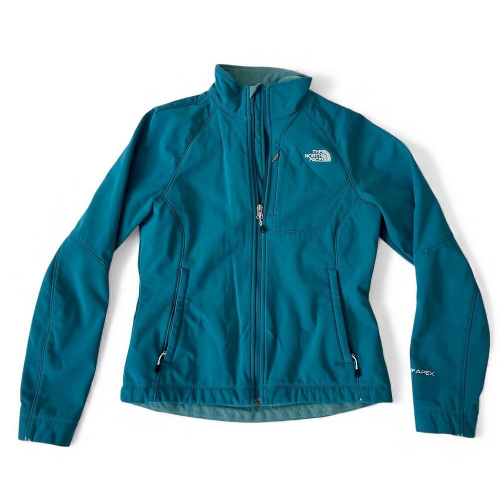 North Face Apex Bionic Jacket Size S Turquoise/Blue Green Color Full Zip